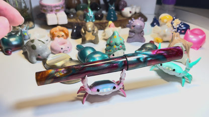 Just Turnings x The Ellipses Collection: Copper Galaxy Fountain Pen (A)