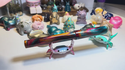 Just Turnings x The Ellipses Collection: Copper Galaxy Fountain Pen (B)